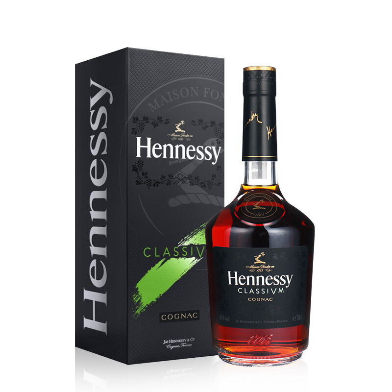 軒尼詩（Hennessy）洋酒40°度新點(diǎn)干邑白蘭地700ml單瓶裝