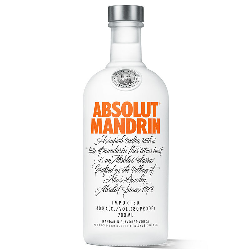 绝对伏特加（Absolut Vodka）洋酒柑橘味40度700ml单瓶装