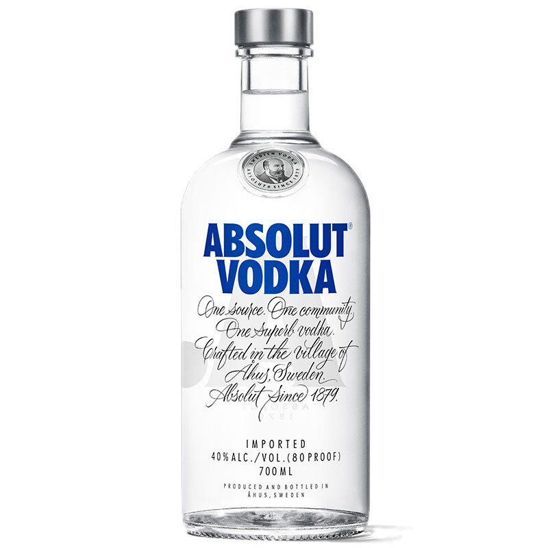 绝对伏特加（Absolut Vodka）洋酒原味伏特700ml单瓶装