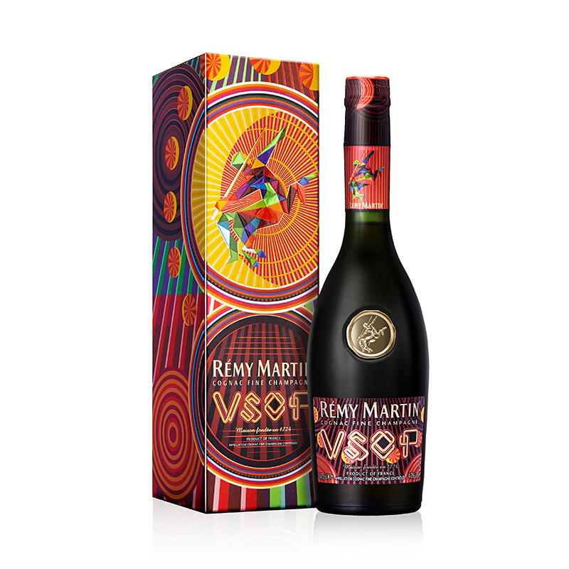 人頭馬（Rémy Martin）洋酒VSOP優(yōu)質(zhì)香檳區(qū)干邑白蘭地潮玩珍藏版375ml單瓶