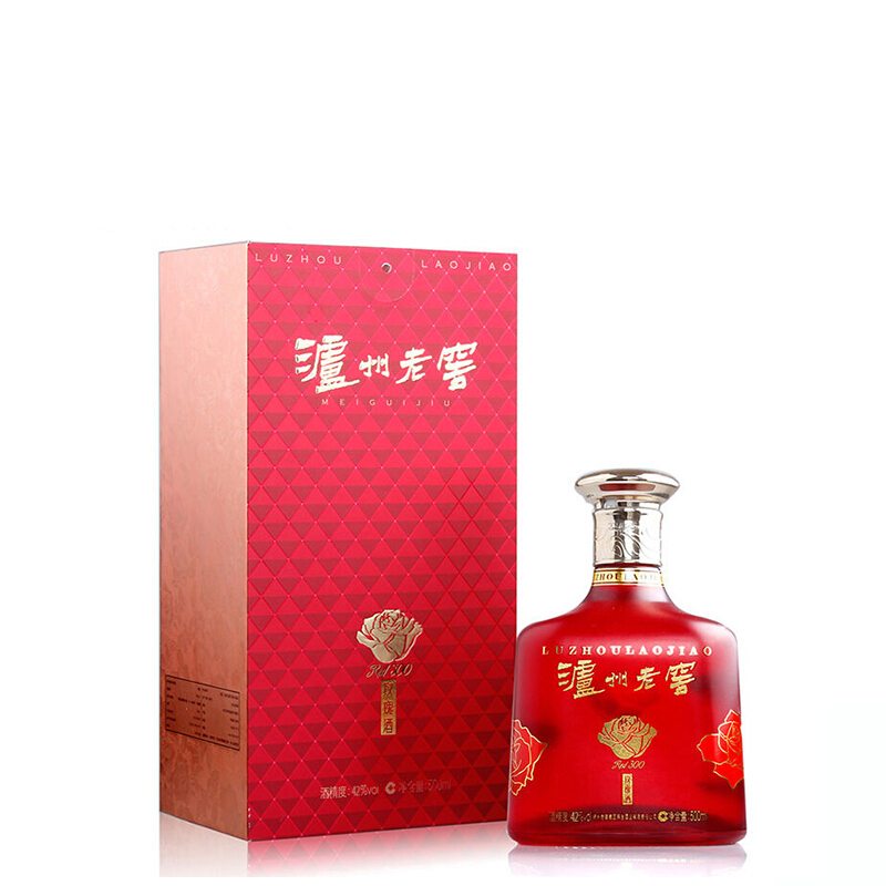 泸州老窖玫瑰酒Red300 42度500ml单瓶装