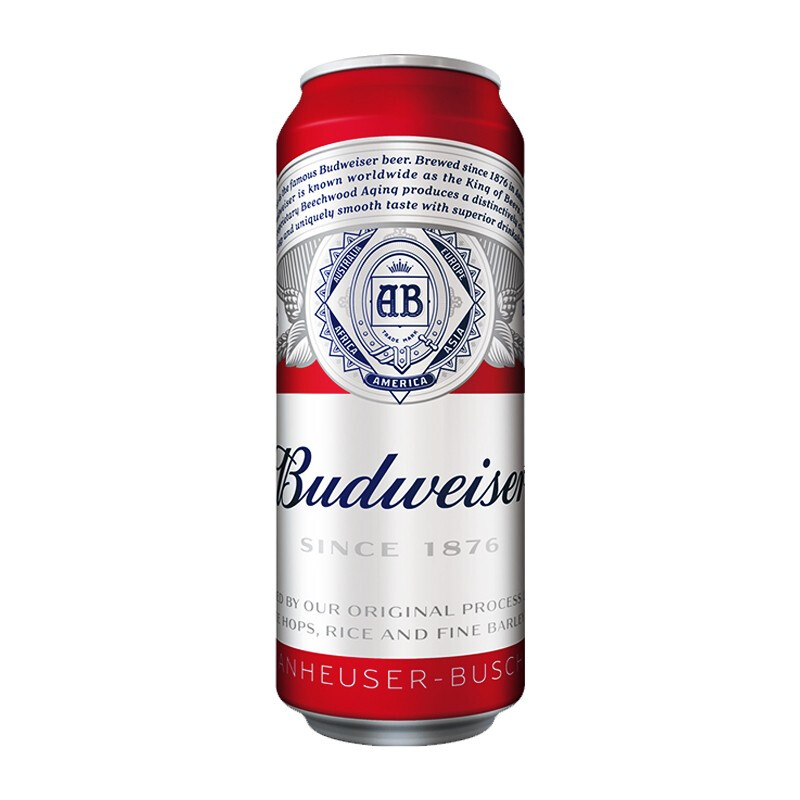 百威（Budweiser）啤酒麦芽熟啤清啤黄啤550ml*15罐一听单罐