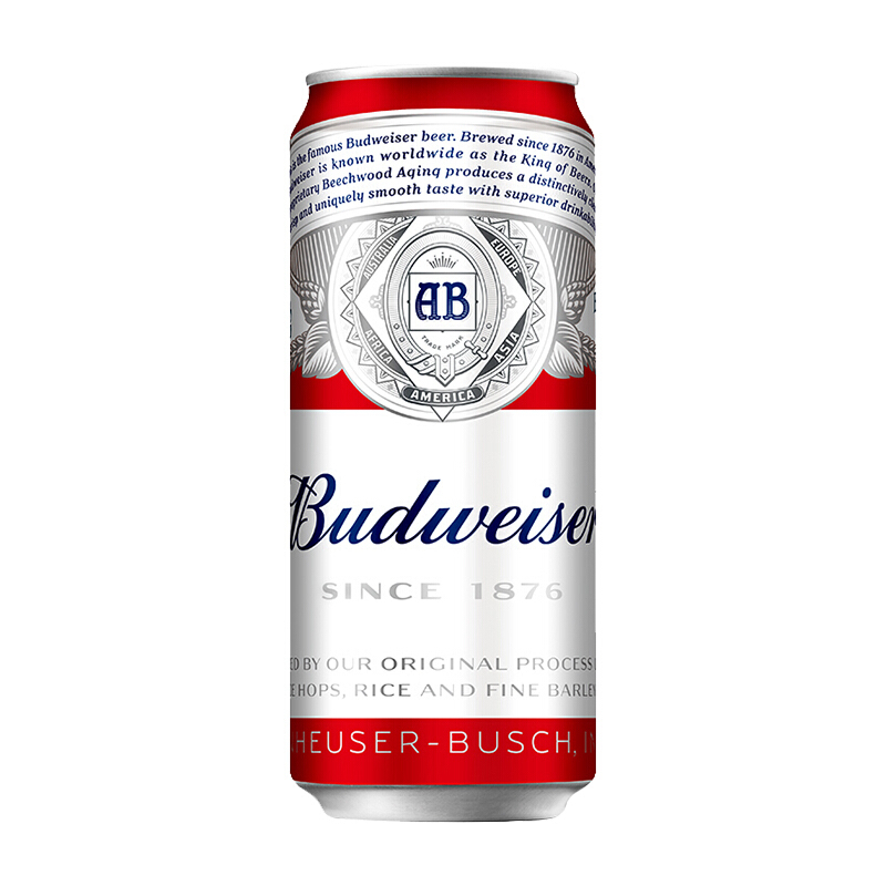 百威（Budweiser）新年定制款 经典拉格啤酒550ml*15听