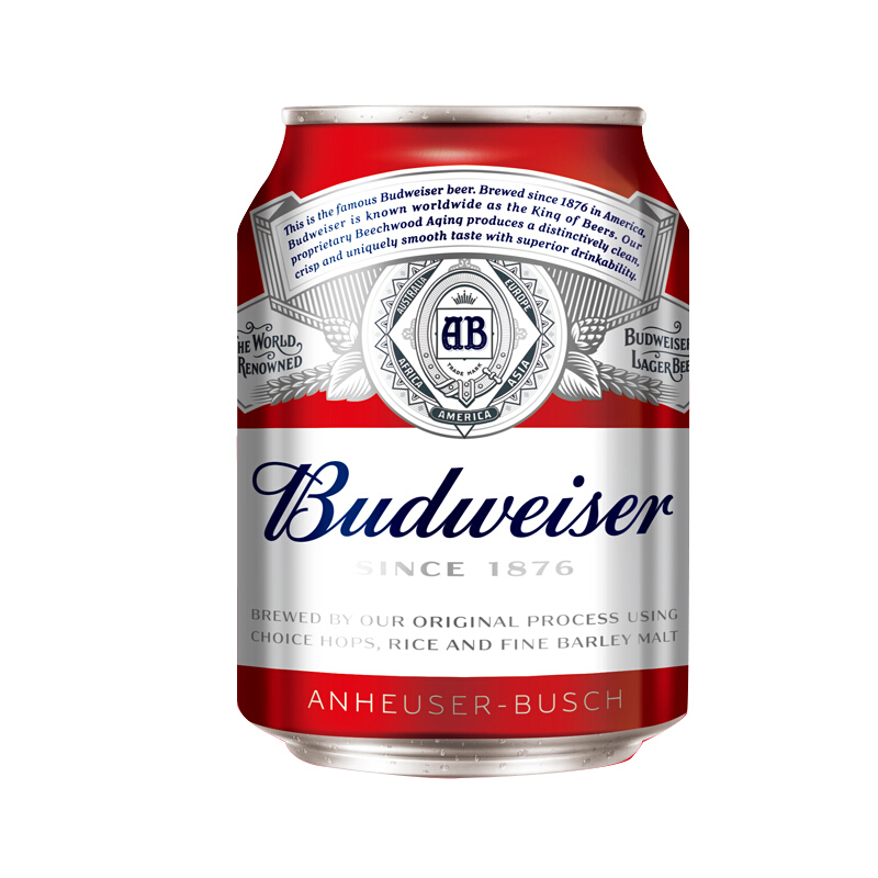 百威（Budweiser）啤酒迷你装255ml*24听