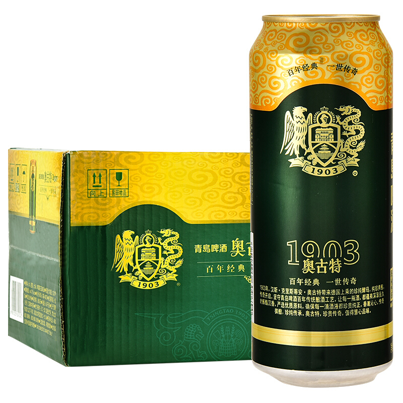 青岛啤酒（Tsingtao）奥古特 12度500ml*12听