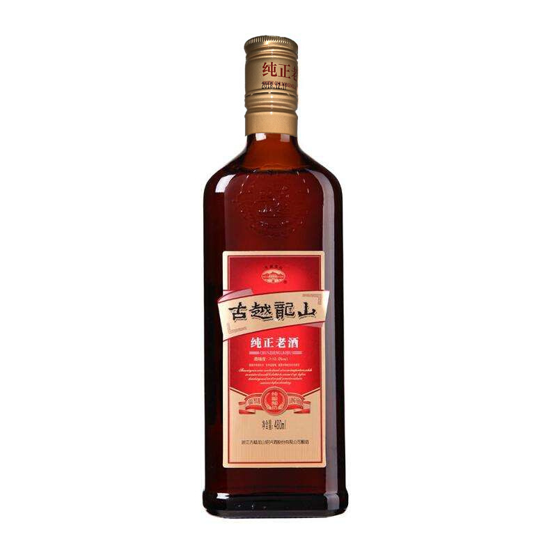 古越龍山純正老酒半甜型紹興黃酒480ml單瓶裝