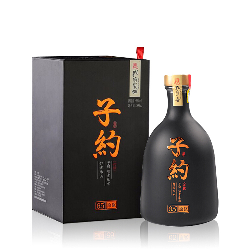 山東孔府家白酒子約4號(hào)原漿酒65度濃香型500ml單瓶裝