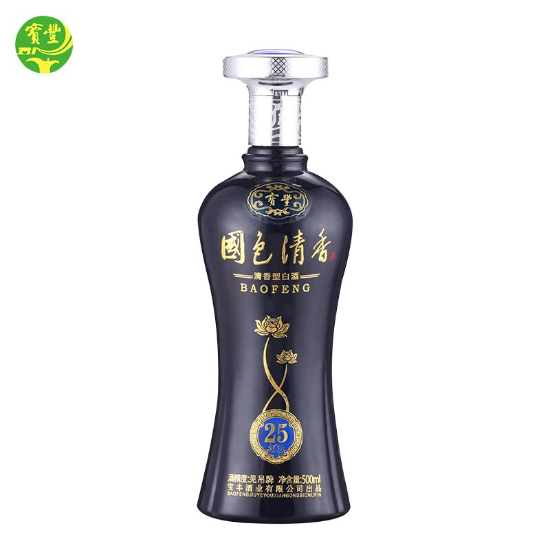 宝丰 国色清香25 53度白酒 500ml*6整箱装