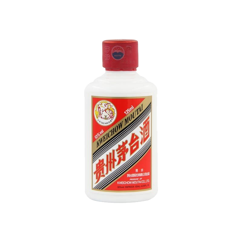 貴州茅臺(tái)飛天茅臺(tái)53度醬香型白酒白酒125ml