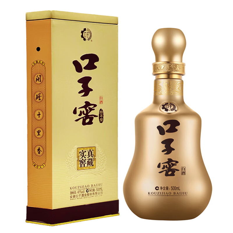 口子窖十年型41度兼香型白酒500ml