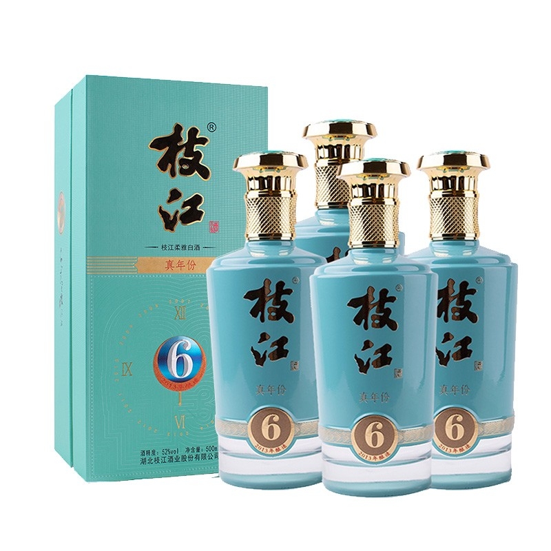 湖北枝江酒業(yè)真年份6 52度濃香型500ml