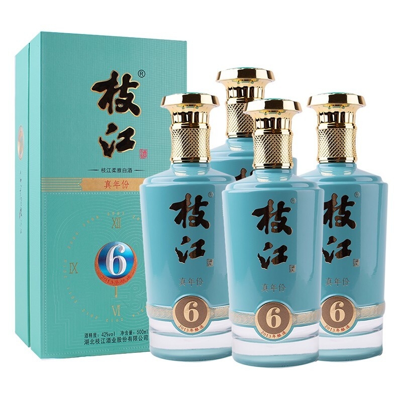 湖北枝江酒業(yè)真年份6 42度濃香型500ml