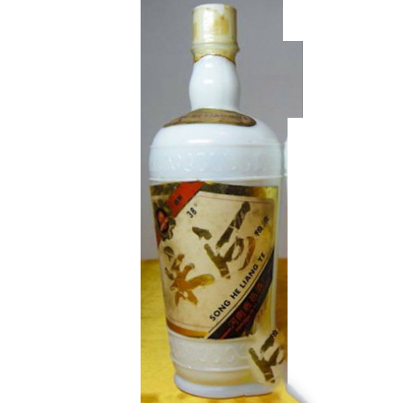 1989年宋河白玻瓶38度白酒500ml