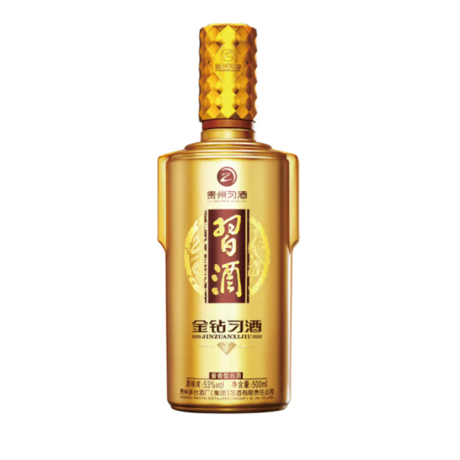 习酒 53度酱香型白酒 金钻习酒500ml 单瓶装