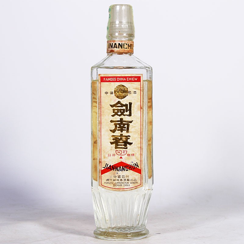 1985年劍南春 方瓶高蓋60度 白酒500ml單瓶