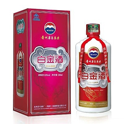 貴州茅臺集團(tuán)白金酒口感醬香型35度白酒500ml單瓶裝