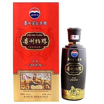 貴州茅臺(tái)集團(tuán)貴州特醇坤藏紅尊口感濃香型52度白酒500ml單瓶裝