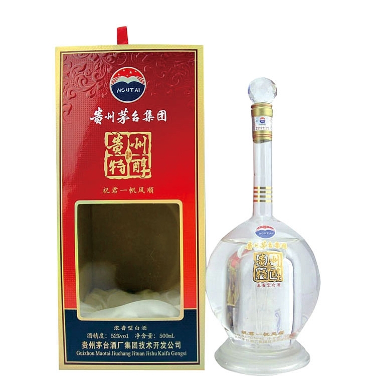 貴州茅臺集團(tuán)貴州特醇一帆風(fēng)順口感濃香型52度白酒500ml單瓶裝