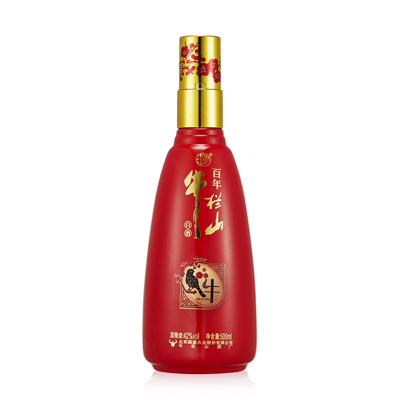 牛栏山酒业金喜牛42度浓香型白酒500ml