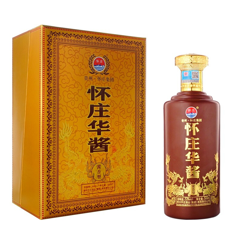 茅臺鎮(zhèn)懷莊華醬白酒53度醬香型500ml單瓶裝