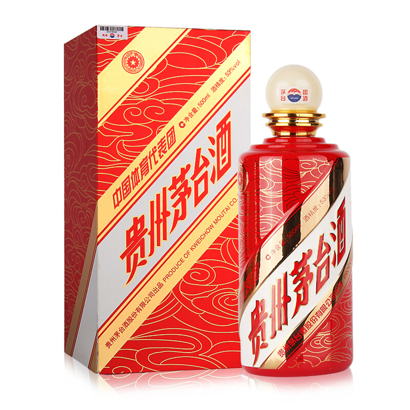 茅臺(tái)奧運(yùn)慶功酒紀(jì)念酒53度醬香型500ml單瓶