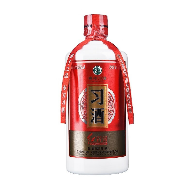 年 红习酱 53度白酒 500ml 单瓶装