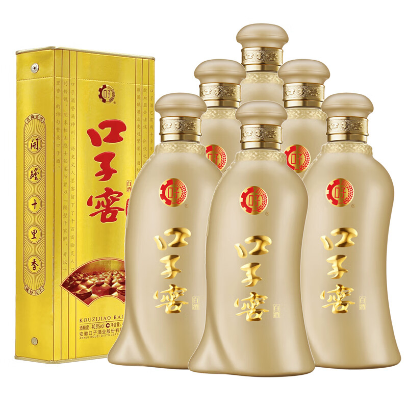 口子窖五年型408度兼香型白酒 400ml