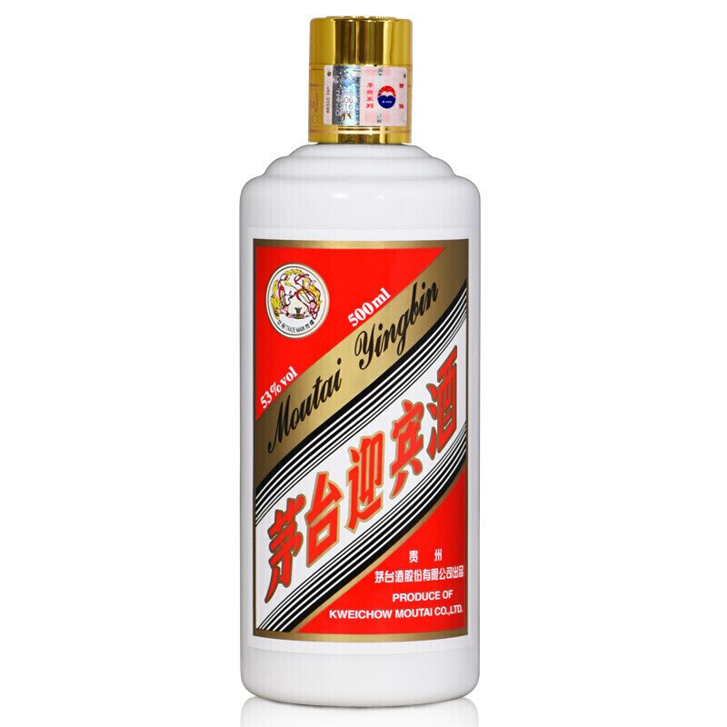 贵州茅台集团迎宾酒（飞天牌）口感酱香型53度白酒500ml单瓶装