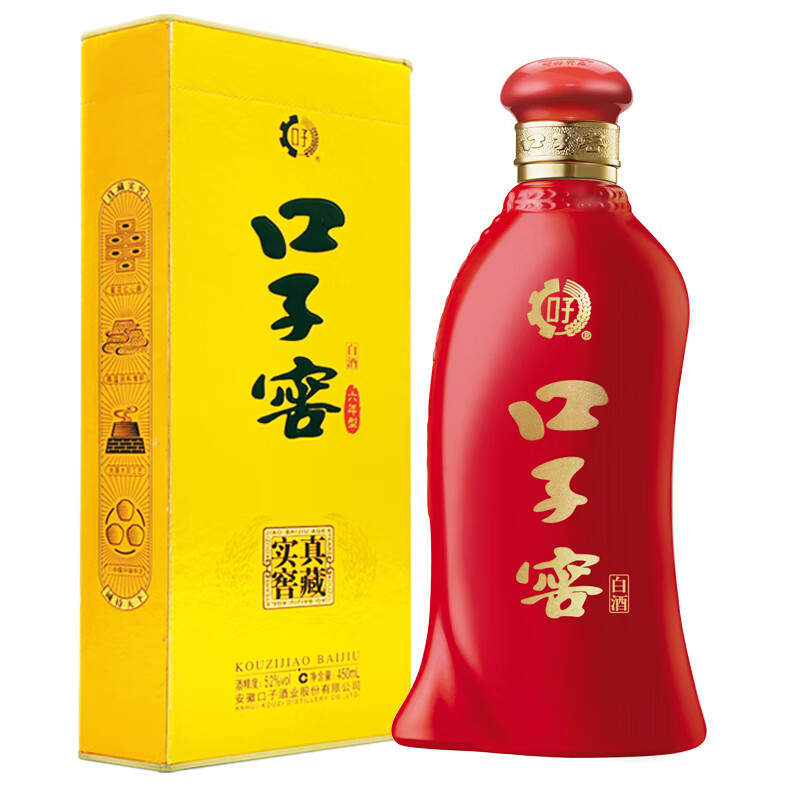 口子窖六年型52度兼香型白酒 450ml