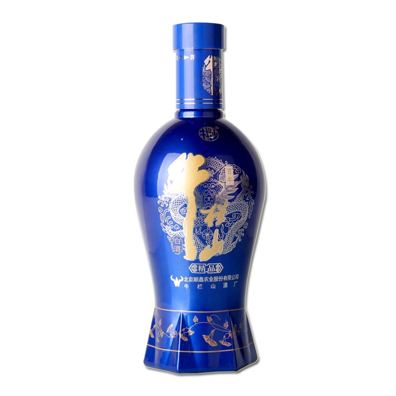 牛欄山酒業(yè)百年精品藍(lán)瓷42度濃香型白酒500ml