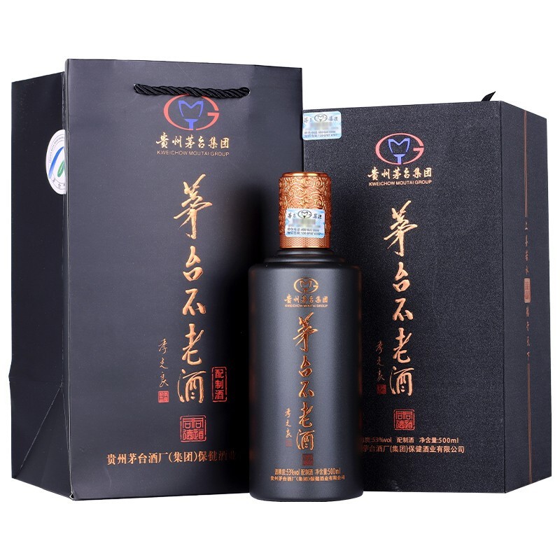 茅台不老酒 同道同德 53度白酒 500ml*6