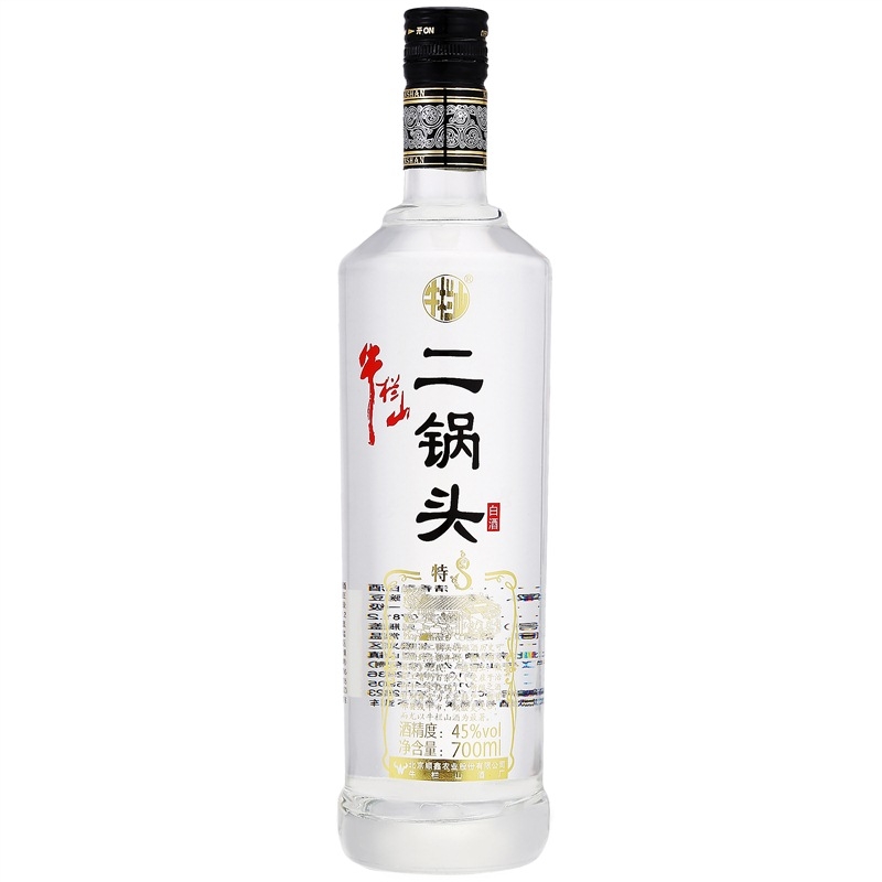 牛栏山酒业特制8二锅头45度清香型白酒700ml