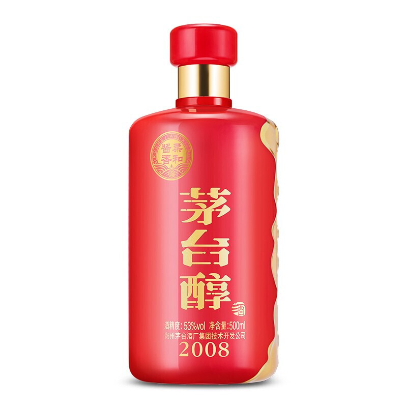 茅台醇2008 53度酱香型白酒500ml