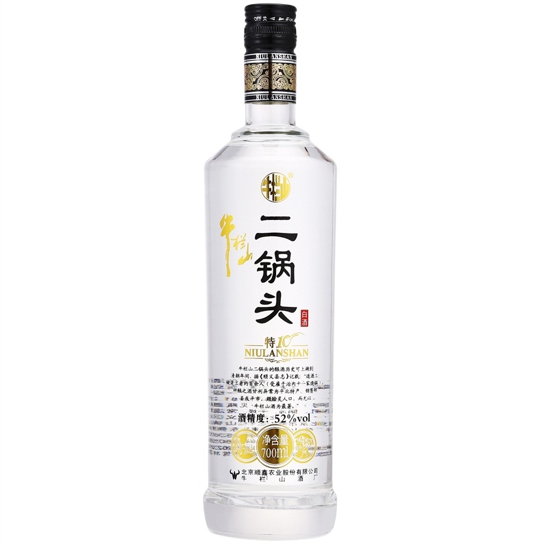 牛栏山酒业特制10二锅头52度清香型白酒700ml