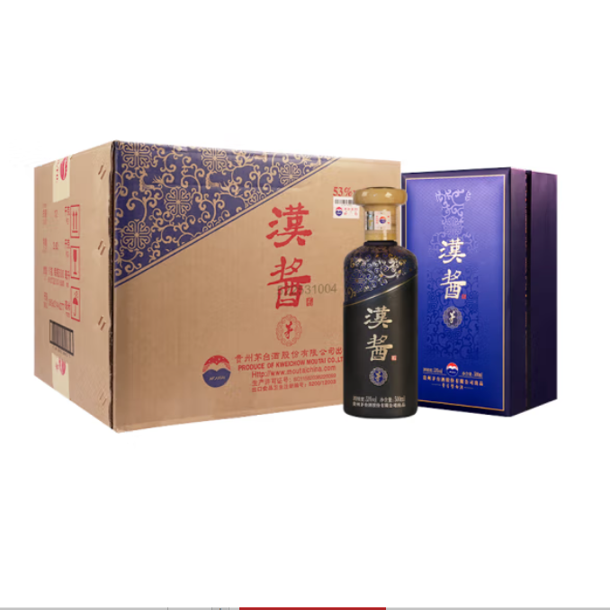 茅台 汉酱酒 茅 酱香型白酒 53度 500ml*2 礼盒装