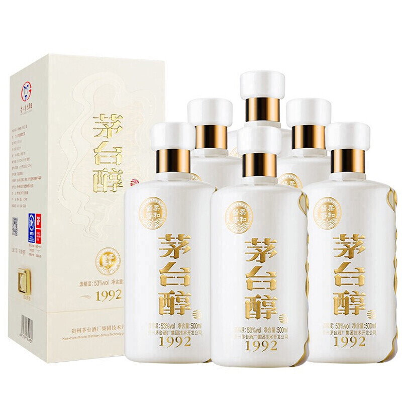 茅台醇1992 53度酱香型白酒500ml