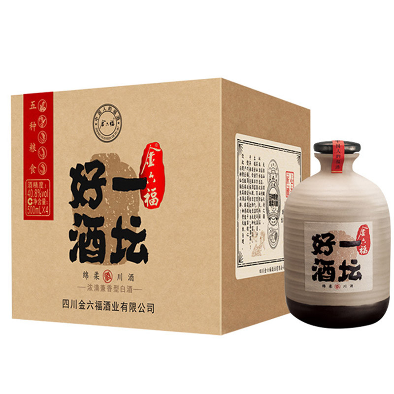 金六福一壇好酒408度兼香型500ml