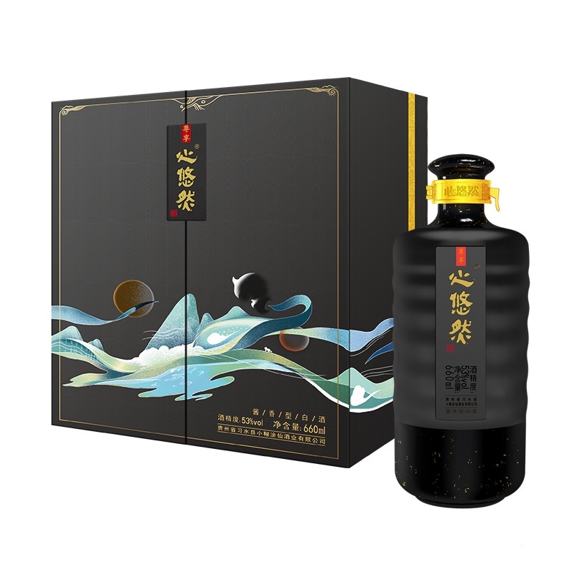 小糊涂仙心悠然尊享53度浓香型660ml