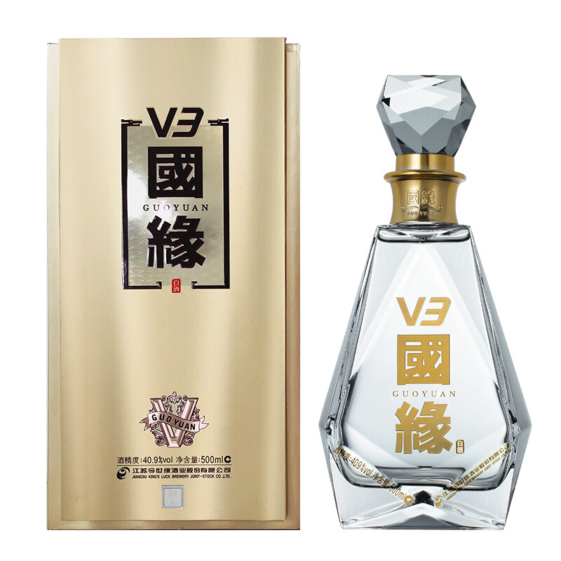 今世緣酒業(yè)國(guó)緣V3 409度濃香幽雅醇厚型500ml單瓶裝