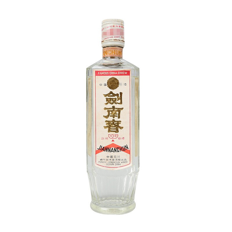 陈年老酒1989年剑南春（铁盖）52度口感浓香型白酒500ml单瓶装