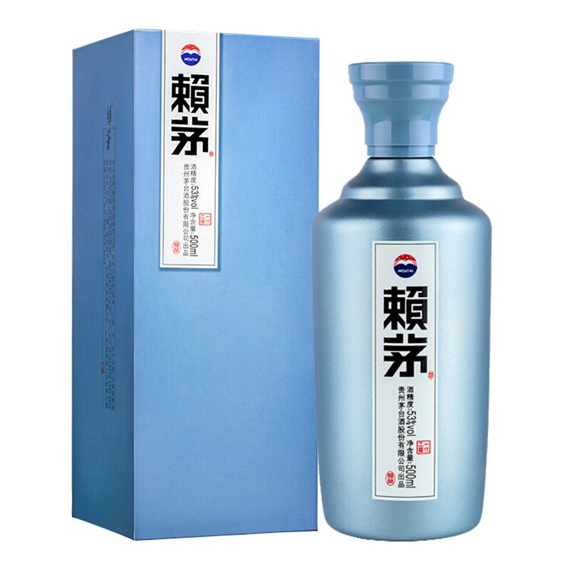 2019年赖茅 一代工酱 53度 500ml*1 酱香型白酒 单瓶装