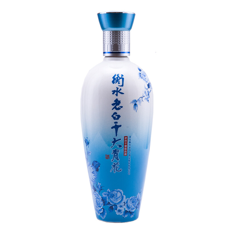 河北省衡水老白干大青花口感干香型40度白酒500ml*2礼盒装