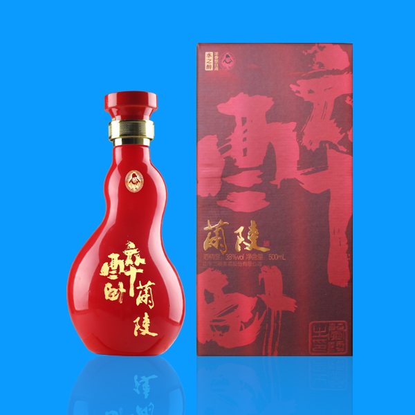 山東蘭陵美酒5號(hào)醉臥蘭陵紅瓶38度濃香型500ml單瓶裝