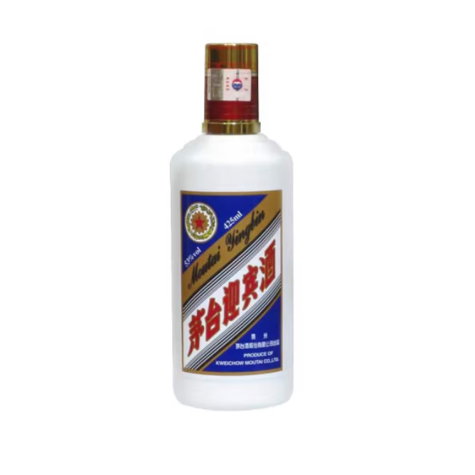 貴州茅臺(tái)迎賓酒藍(lán)色2018年53度醬香型425ML*6