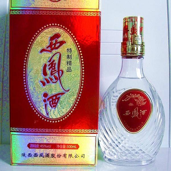 陜西西鳳酒特制精品2008年老酒口感鳳香型45度白酒500ml單瓶裝