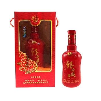 陜西西鳳酒今滿?？诟袧庀阈?5度白酒500ml單瓶裝