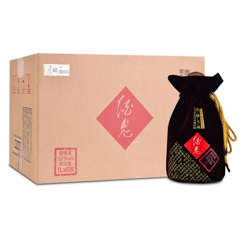 酒鬼酒馥郁天成52度馥郁香型白酒1000ml