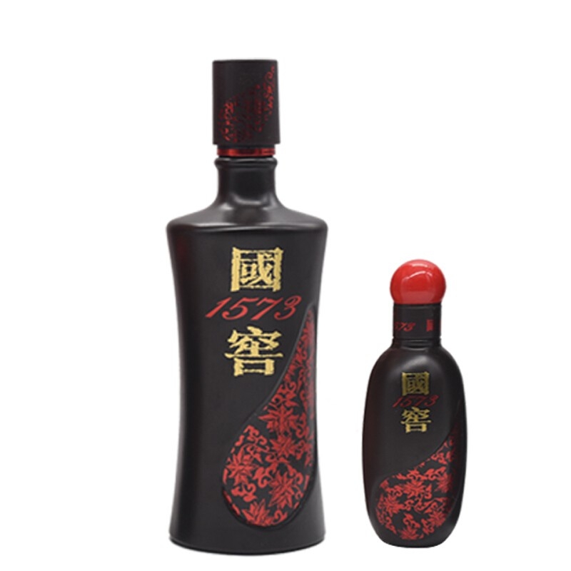 国窖1573君雅52度浓香型白酒500ml+100ml套装