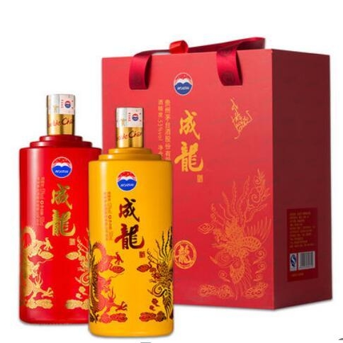 貴州茅臺集團成龍酒祥鳳禮盒口感醬香型53度白酒500ml*2禮盒裝