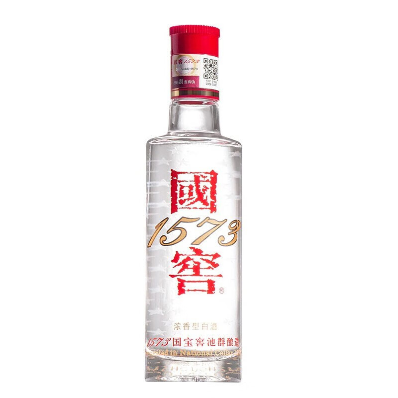 瀘州老窖 國窖1573 濃香型白酒 43度100ml*2禮盒裝